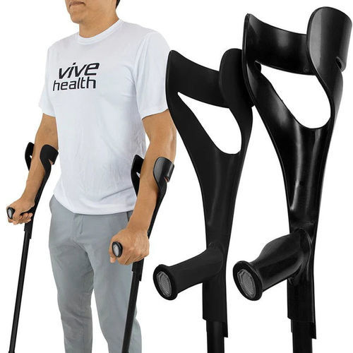 Muleta canadiense - MOB1014BLK - Vive Health - para adultos / de altura regulable