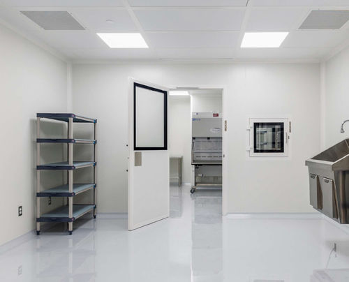 Puerta de hospital - Nicos Group Inc. - corredera / enrollable / de vaivén