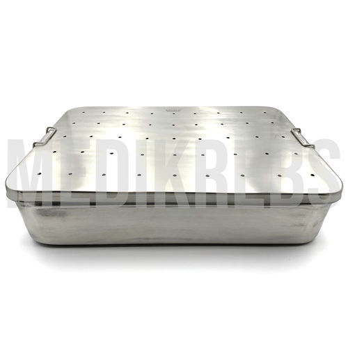 Bandeja de esterilización para instrumental dental - TT207 - Medikrebs Corp. - de acero inoxidable