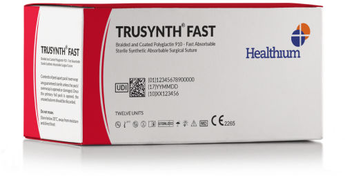 Hilo de sutura reabsorbible - Trusynth Fast - Healthium Medtech - cirugía de los tejidos blandos / 8-0 / 2