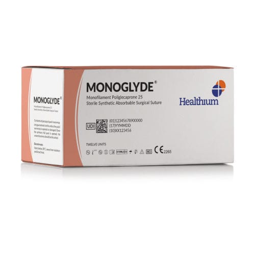 Hilo de sutura reabsorbible - Monoglyde - Healthium Medtech - cirugía general / 8-0 / 2