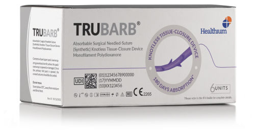 Hilo de sutura reabsorbible - Trubarb - Healthium Medtech - cirugía general / 4-0 / 1