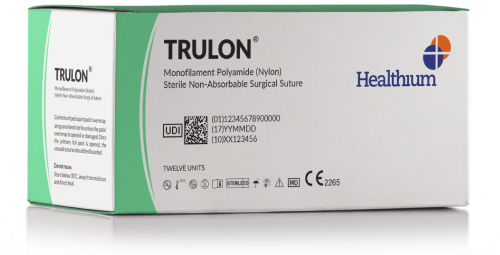 Hilo de sutura no reabsorbible - Trulon - Healthium Medtech - cirugía general / cirugía ortopédica / cirugía oftálmica