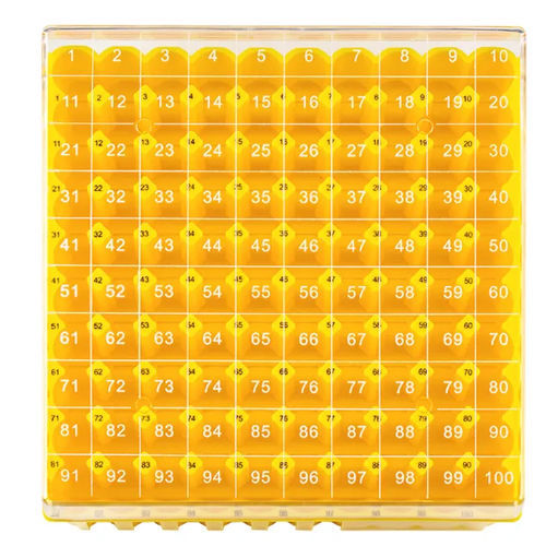 Contenedor para tubos criogénicos - CSR0220 - Shaoxing GenFollower Biotech CO., LTD. - de policarbonato