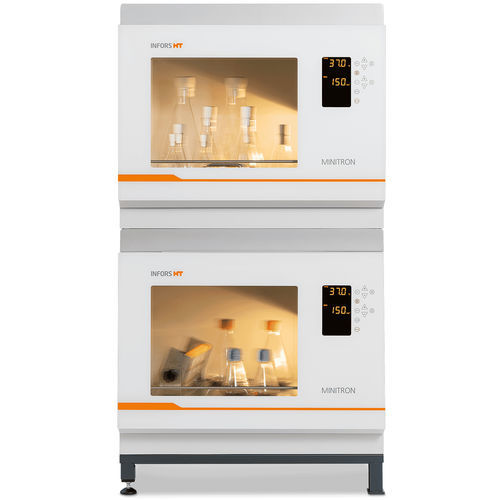 Incubadora de laboratorio de mesa - Minitron  - Infors AG - con 2 puertas / de refrigeración / multicámaras