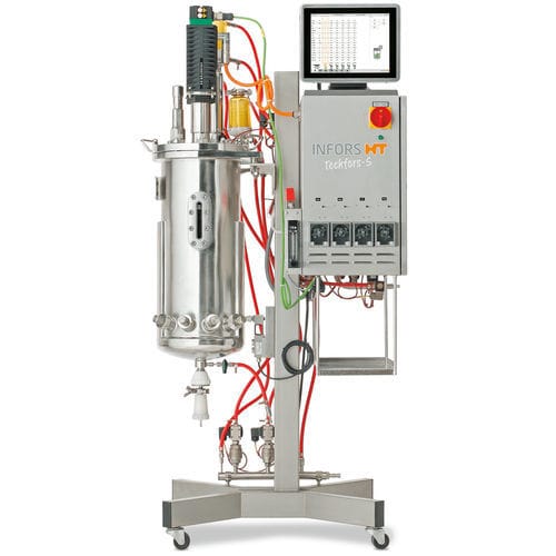 Biorreactor fermentador alimentado discontinuo (Fed-batch) - Techfors-S  - Infors AG - de laboratorio / para la fermentación microbiana / compacto