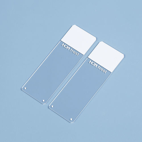 Portaobjetos adhesivo - HDAS002 series - Jiangsu Huida Medical Instruments - con revestimiento de color / Polysine®