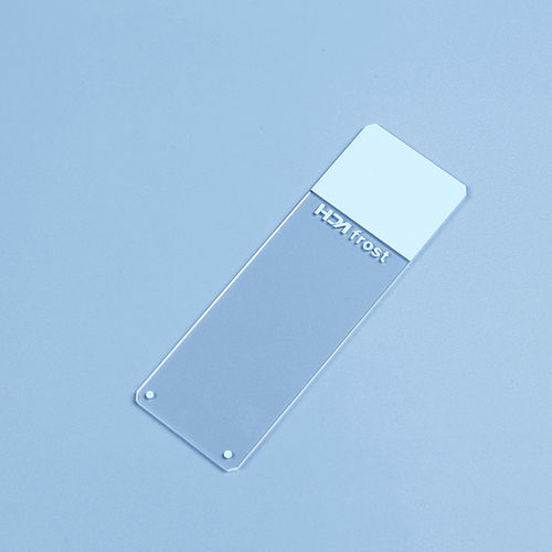 Portaobjetos de vidrio deslustrado - 7109 series - Jiangsu Huida Medical Instruments - con revestimiento de color