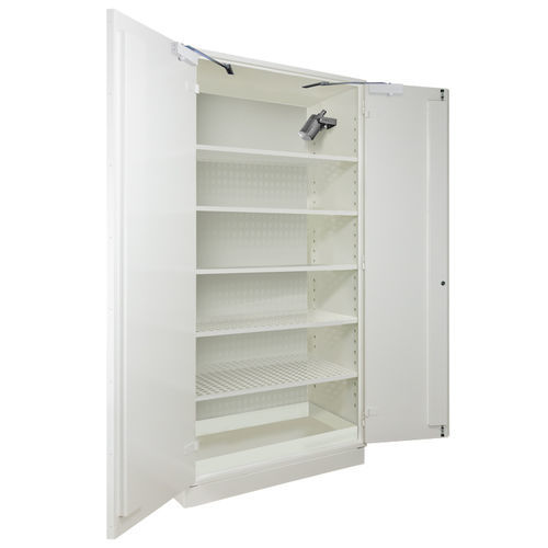 Armario de hospital - S2006+LIA5 - Ecosafe - con estante / con puerta / blanco