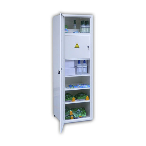 Armario para medicamentos - AS5 - Ecosafe - con estante / con puerta / blanco