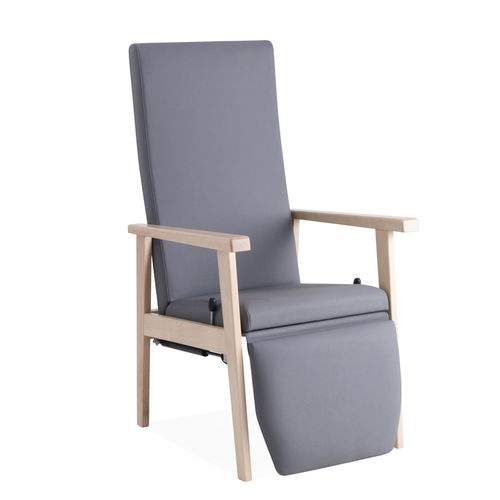Silla para adulto - MAD0018MB - SENIORCARE - con reposabrazos / con respaldo alto / con reposapiés