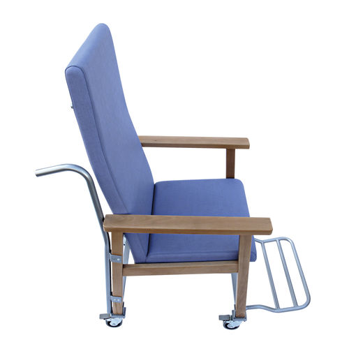 Silla de traslado de pacientes de interior - TRA0007MB - SENIORCARE - reclinable / ergonómica / con ruedas