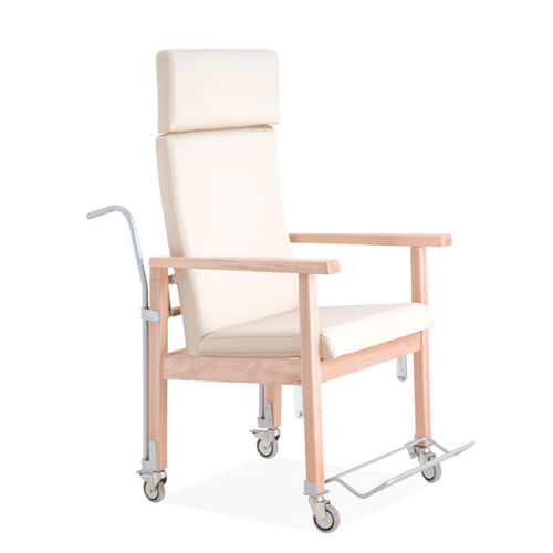 Silla de traslado de pacientes de interior - MAD0017MB - SENIORCARE - ergonómica / de altura variable / con respaldo regulable