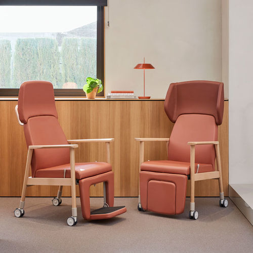 Sillón para centro sanitario - CAL0052  - SENIORCARE - con ruedas