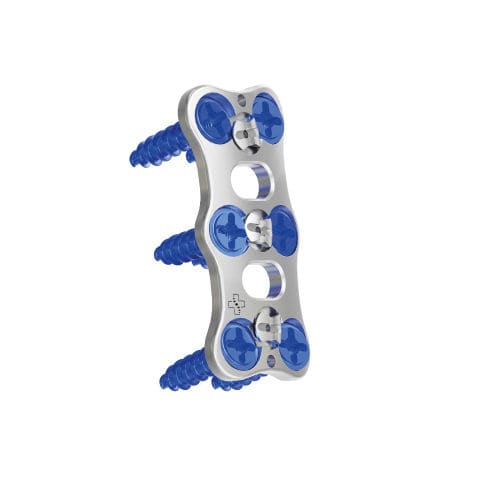 Placa de artrodesis cervical - 331.01 series - S33 Spine - bloqueada / de titanio / 2 niveles