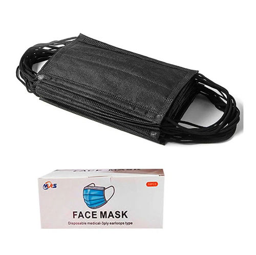 Mascarilla quirúrgica de tipo IIR - Xiantao Yuanjie Nonwoven Products - para adulto / caja de 50 / negra