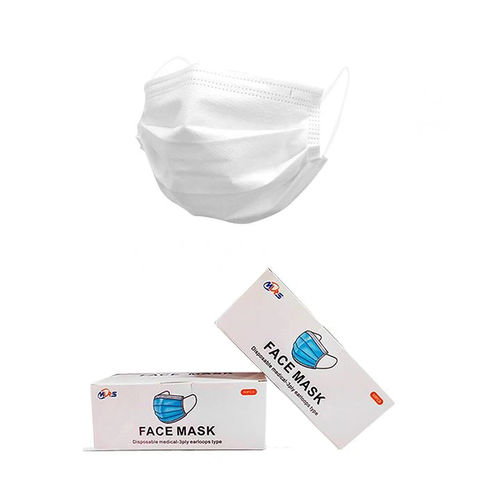 Mascarilla quirúrgica para adulto - Xiantao Yuanjie Nonwoven Products - caja de 50 / blanca / desechable
