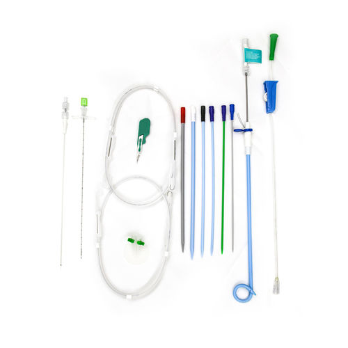 Kit de drenaje heridas - 52-11284 8Fr-30cm - DIALL Medical - graduada / con válvula antireflujo / radiopaco