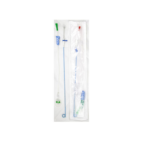 Kit de drenaje biliar - 8Fr-45cm - DIALL Medical - con válvula antireflujo / radiopaco / de poliuretano