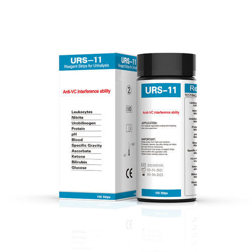 Tira de prueba para análisis de orina - URS-11 - Changchun Wancheng Bio-Electron Co., Ltd. - de pH / de glucosa / de proteínas