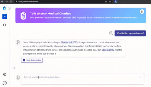 Software médico - Medical ChatBot - John Snow Labs - clínico / para la investigación / con inteligencia artificial