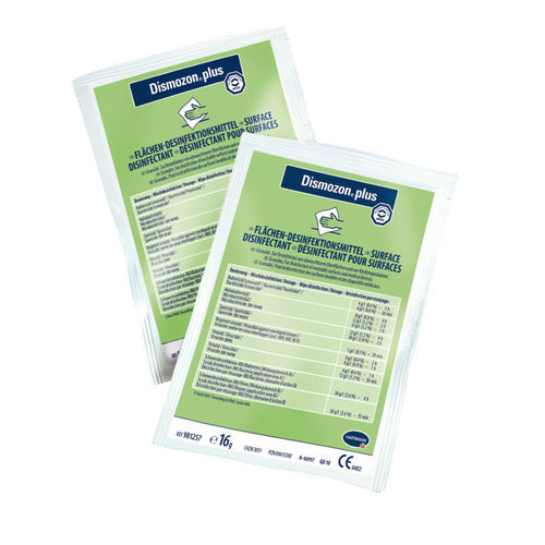 Detergente polvo - Dismozon® plus - BODE Chemie - para superficies / para equipos médicos / desinfectante