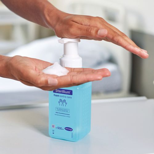 Solución hidroalcohólica 500 ml - Sterillium® foam extra care - BODE Chemie