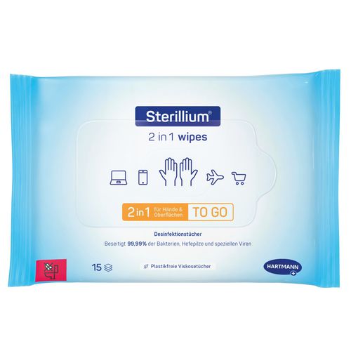 Toallita limpiadora para la higiene de las manos - Sterillium® - BODE Chemie - lote de 15