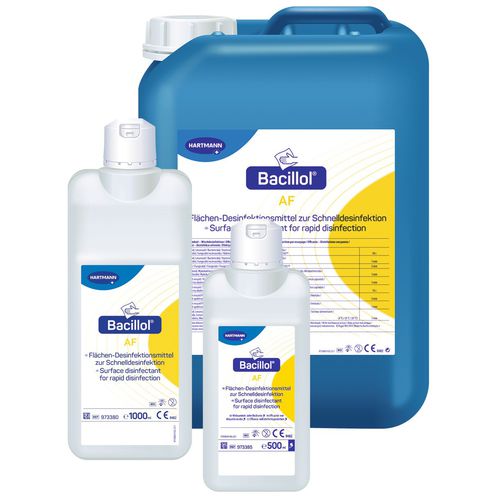 Desinfectante para suelos y superficies - Bacillol® AF - BODE Chemie - espuma / 1000 mL / 500 mL