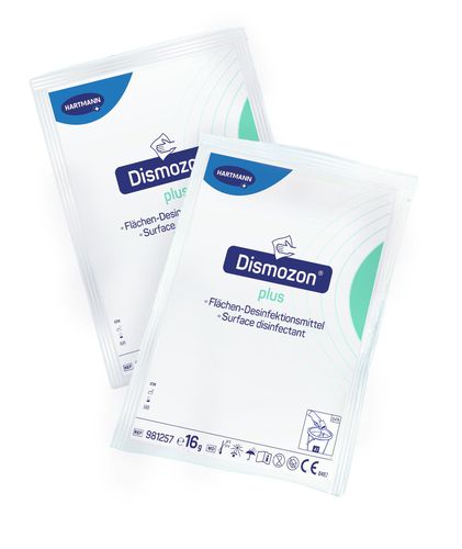 Detergente polvo - Dismozon® plus - BODE Chemie - para superficies / para equipos médicos / desinfectante