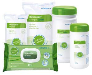 Toallita limpiadora para suelos y superficies - mikrozid® AF - Schülke & Mayr - lote de 50