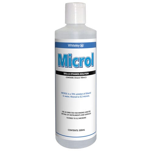 Detergente líquido - Microl - Whiteley - 500 mL / alcohol / para instrumentos médicos