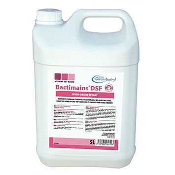 Jabón antiséptico bactericida - BACTIMAINS® DSF - LABORATOIRE GARCIN-BACTINYL - virucida / EN 1276 / EN 14476