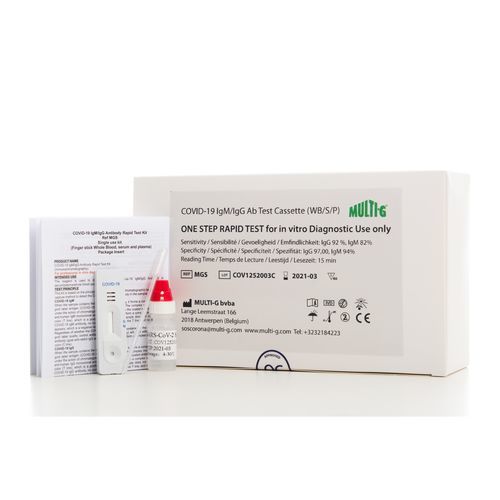 Prueba rápida para COVID-19 - Covid19Check-MG - Multi-G - de IgG / de IgM / SARS-COV-2