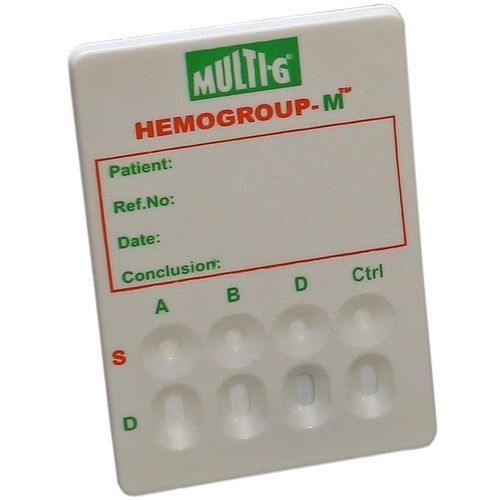 Prueba rápida de agrupamiento sanguíneo - Hemogroup-M - Multi-G - de sangre / de tipo cassette