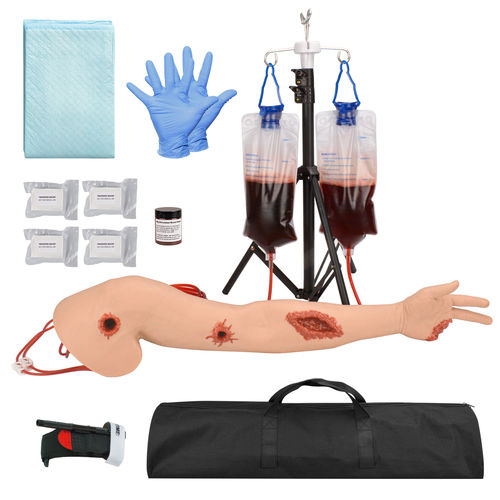 Simulador de paciente para cuidados de urgencias - MedEduQuest. - con trauma / de brazo / portátil
