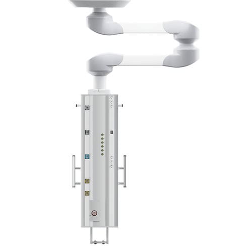 Brazo de distribución de techo - OK07-28 Z - MZ Liberec, a.s. - para cuidados intensivos / de anestesia / para quirófano
