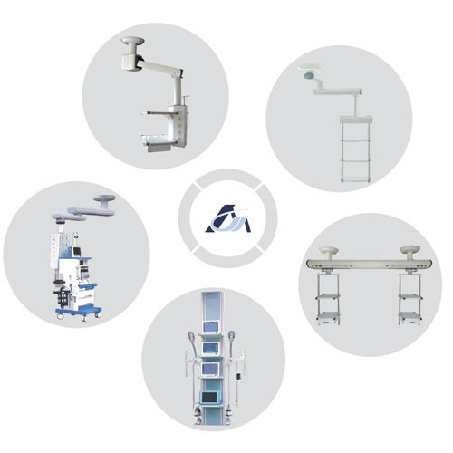 Columna de distribución de techo - Beijing Aerospace Changfeng medical - para cuidados intensivos / de brazo simple / 2 brazos