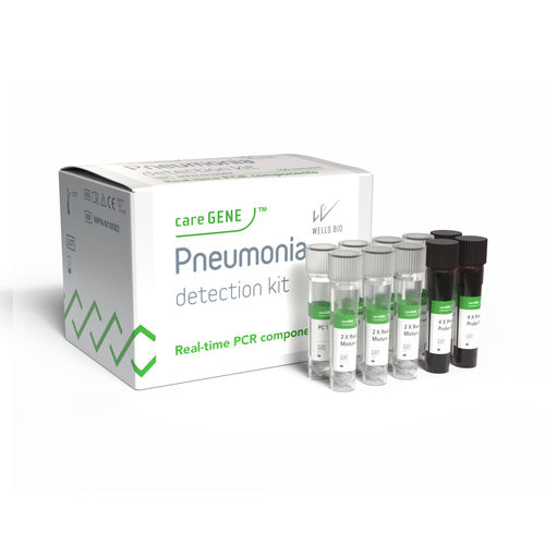 Kit de prueba de neumonía - careGENE™ Pneumonia-12 Detection - WELLS BIO - de Legionella pneumophila / de Streptococcus pneumoniae / de Staphylococcus aureus