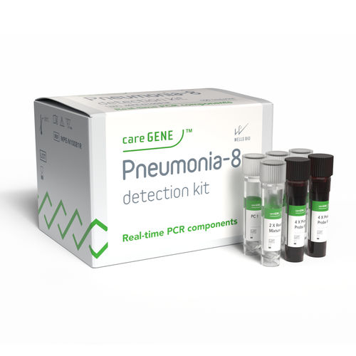 Kit de prueba de neumonía - careGENE&trade; Pneumonia-8 detection kit (RUO) - WELLS BIO - de Legionella pneumophila / de Streptococcus pneumoniae / de Chlamydophila pneumoniae