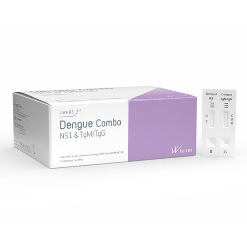 Prueba rápida del dengue - careUS&trade; Combo NS1 &amp; IgM/IgG - WELLS BIO - para enfermermedades infecciosas / para antígenos / para anticuerpos
