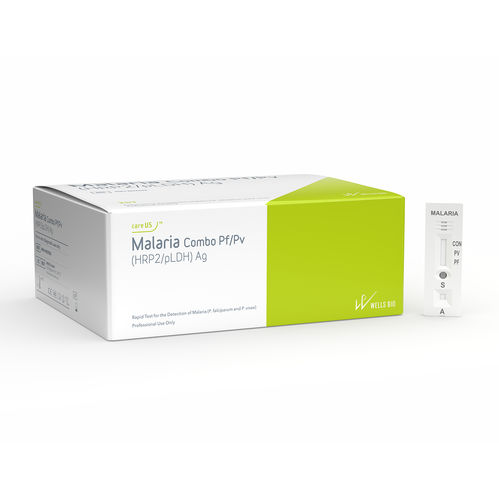 Prueba rápida de malaria - careUS&trade; Combo Pf/Pv (HRP2/pLDH) Ag - WELLS BIO - para enfermermedades infecciosas / para antígenos / de parásitos