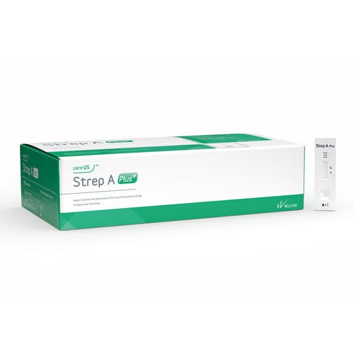 Prueba rápida de estreptococo A - careUS™ Strep A Plus - WELLS BIO - para enfermermedades infecciosas / para antígenos / de garganta