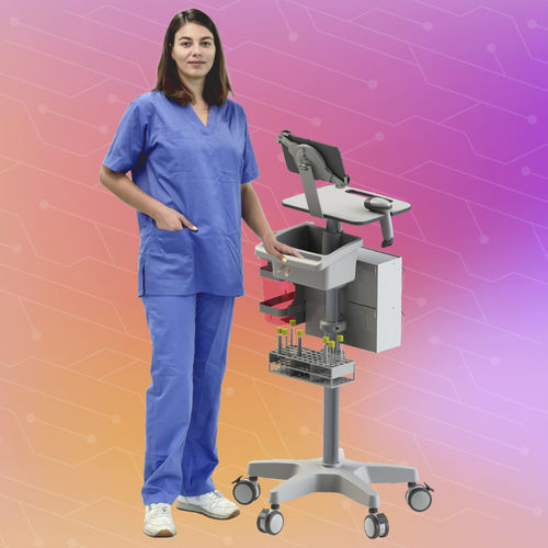 Carro médico - Phlebotomy roll stand - Mediroll LTD - de laboratorio / para consumibles / para medicamentos