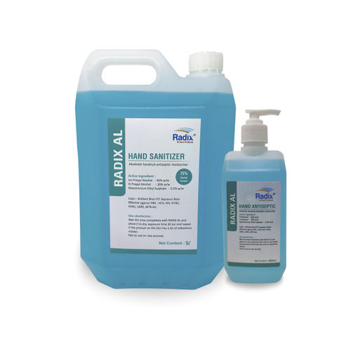 Solución hidroalcohólica 75 % - AL - Radix Hi-Care Products - 500 ml / 5.000 ml