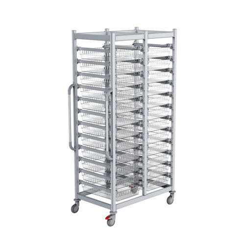 Carro médico - T4020-2 - Topmodul - de hospital / de transferencia / para desechos