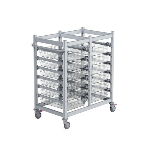 Carro de hospital - T4012-2 - Topmodul - de uso general / de transferencia / de almacenamiento