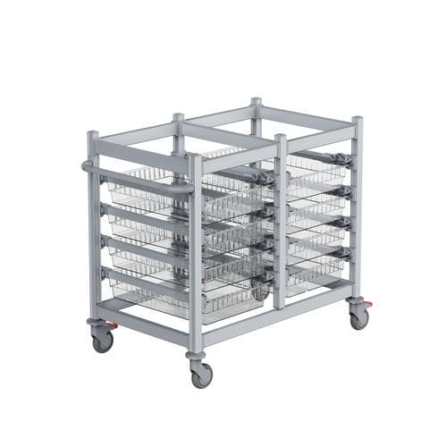 Carro médico - T4010-2 - Topmodul - de uso general / de transferencia / de aluminio