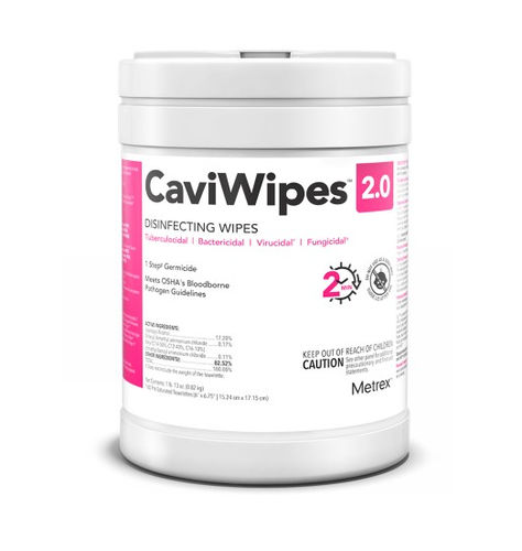 Toallita limpiadora para suelos y superficies - CaviWipes™ 2.0 - Metrex - lote de 160 / lote de 65