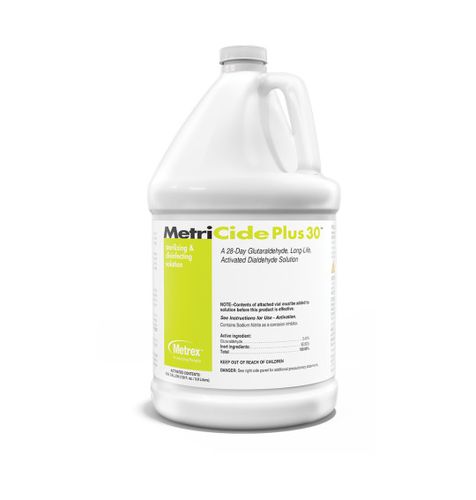 Desinfectante para instrumental quirúrgico - MetriCide™ Plus 30 - Metrex - para endoscopios / para instrumental dental / para mobiliario médico